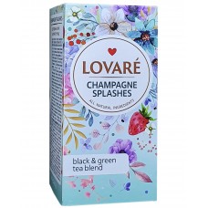 Чай Lovare Брызги шампанского 24*2г черный+зеленый (18)