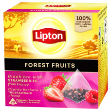 Чай Lipton Forest Fruit 20*1,8г чорний пірамідки (12)