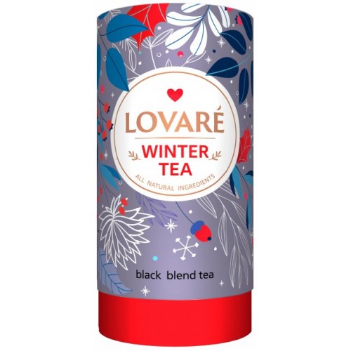 Чай Lovare "Winter Tea" Тубус 80г чорний (10)