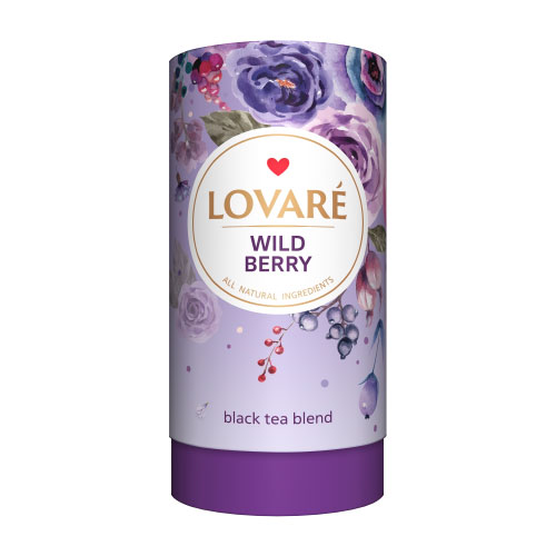 Чай Lovare Дика ягода 80г чорний з ягодами (10)