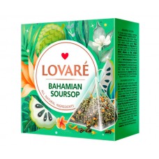 Чай Lovare Bahamian Soursop Багамский саусеп 15*2г зел. пирамидки (12)