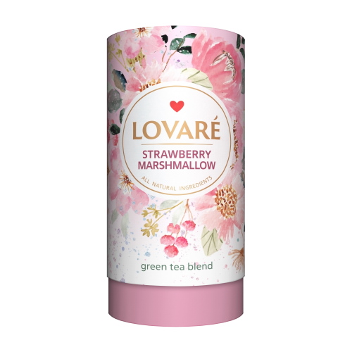 Чай Lovare Полуничний зефір 80г зелений (10)