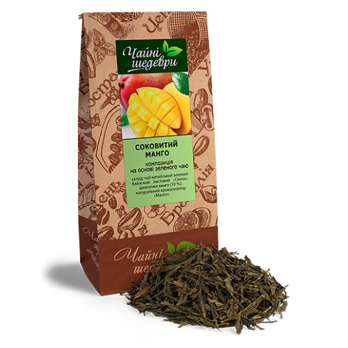 Чай Чайні шедеври Соковитий манго зел. 500г 