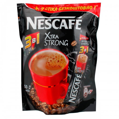 Кава Nescafe 3 в 1 Xtra Strong Екстра Стронг 52 * 13г (12)