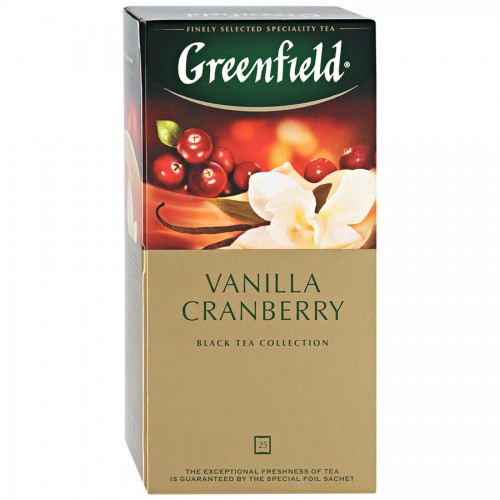 Tea Greenfield Vanilla Cranberry 25*1,5g (10)