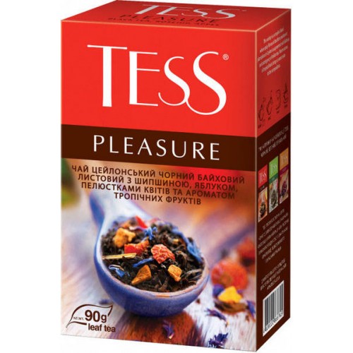 Чай TESS Pleasure Плеже чорн. 90г (15)