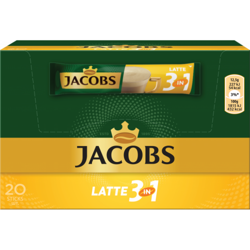 Кава JACOBS 3 в 1 Latte 20*12,5г