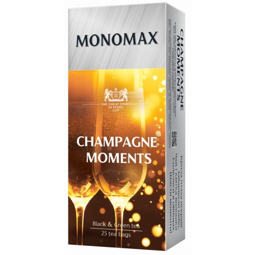 Чай Мономах Champagne Moment Момент шампанського 25*1,5г чорн.+зел. (18)