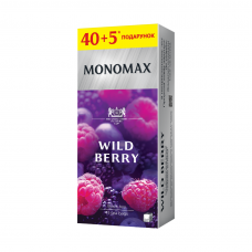 Чай Мономах Wild Berry Лісова ягода 40 * 1,5 г чорний (14)