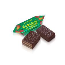 Waffle candies "Waffles on fructose with peanuts"