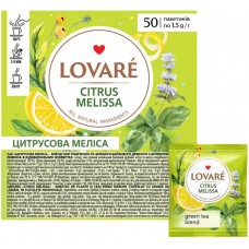 Чай Lovare Цитрусова меліса 50*1,5г зелений+трав'яний