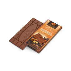 Chocolate 'OLD Collection' HKF Milk with chopped nuts 100g (22)