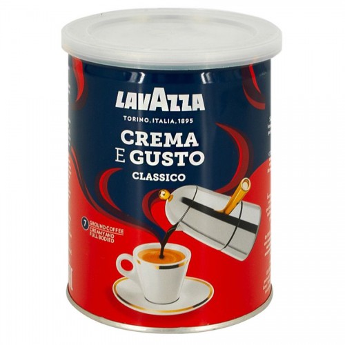 Кофе Lavazza Crema e Gusto Classico молотый 250г з/б