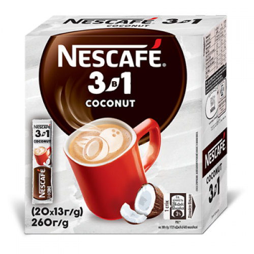 Кава Nescafe 3 в 1 Coconut Mix Коконат мікс 20 * 13г (24)