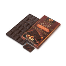 Chocolate 'OLD Collection' HKF Bitter with hazelnut 60% 200g (16)