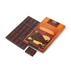 Шоколад "OLD Collection" ХКФ Горький с апельсиновыми кусочками 62% 200г (16)