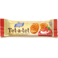 Печиво Лагода Тет-а-тет сендвич Полуниця з вершками 75г (30)