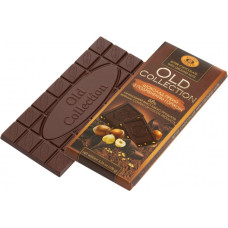 Chocolate "OLD Collection" HKF Bitter with chopped nuts 68% 100g (22)
