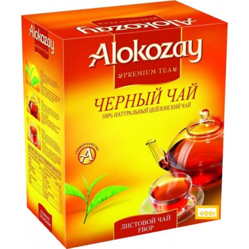 Чай Alokozay Чорний середньолистовий FВОР 400 г (16)