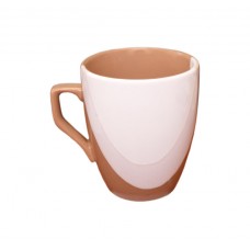 Mug "Europe" Polygenic drop beige-white 320 ml