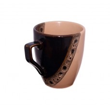 Mug "Europe" Polygenic drop beige black 320 ml