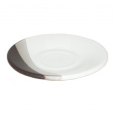 Saucer Coffee Polygenic 13.5 cm drop white-terracotta 50ml