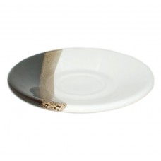Saucer Coffee Polygenic 13.5 cm drop white black 50 ml