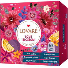 Чай Lovare Набор Коллекция чаев "Love Blossom" (6 видов по 15шт) 165г
