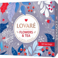 Чай Lovare Набір Колекція чаїв "Flowers & Tea" (12 видів по 5шт) 102,5г (10)