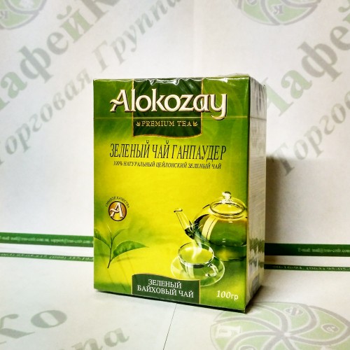 Чай Alokozay Зелений ганпаудер 100 г (40)