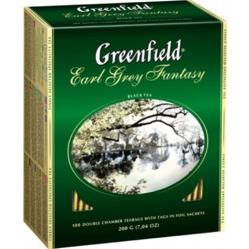Чай Greenfield Earl Grey Fantasy 100х2г Картон