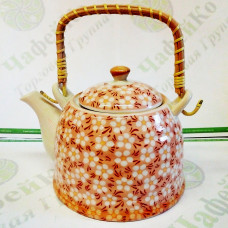 Kettle keram. with meth. sieve Home red 900ml