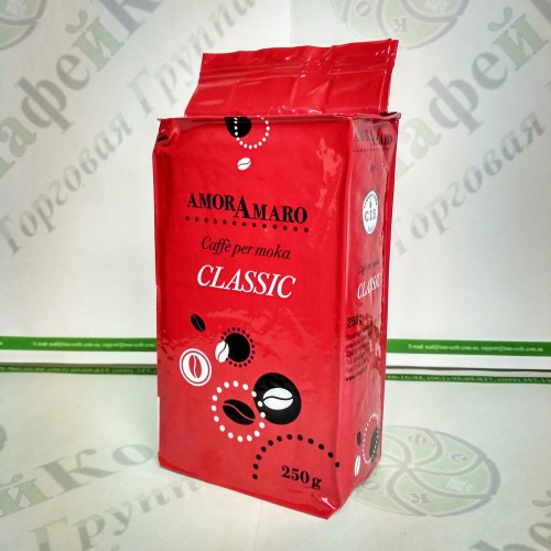 Кава AmorAmaro Classic Класік 250г 70%араб./30%роб. мелена (20)