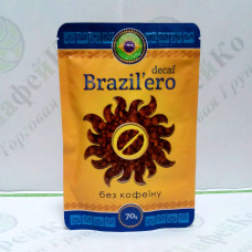 Кофе Brazil'ero Decaf Без кофеина сублимированный 70г (25)
