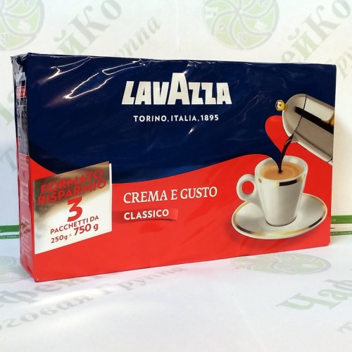Кава Lavazza Crema e Gusto Silver мелена 250г
