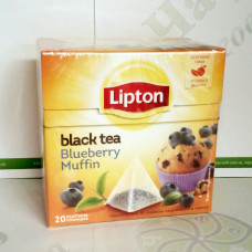 Чай Lipton Blueberry Muffin 20*1,6г чорний пірамідки (12)