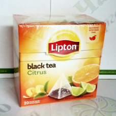 Чай Lipton Citrus 20*1,8г чорний пірамідки (12)