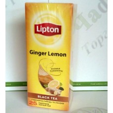 Чай Lipton Ginger Lemon 25*2г чорний (24)
