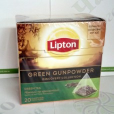 Чай Lipton Green Gunpowder 20*1,8г зеленый пирамидки (12)