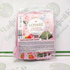 Tea Lovare Strawberry marshmallow green 25*2 g pyramid in sachets (6)