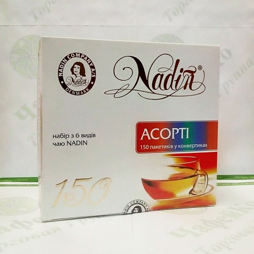 Чай Nadin Асорті 150шт*1,75 чорн.+зел.
