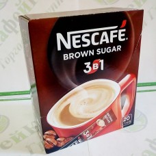 Кава Nescafe 3 в 1 Brown Sugar Браун Шугер 20 * 16г (24)