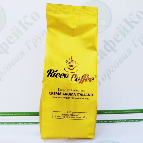 Кава Ricco Crema Aroma Italiano 250 г мелений 80% араб 20% роб (20)