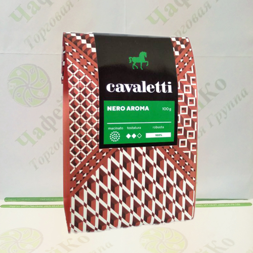 Кава Cavaletti aroma Nero Кавалетти Неро Арома 100г роб 100% мел (25)