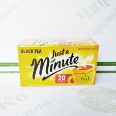 Tea bags Just a Minute, black, 1.4 g*20 pieces (10) Tea bags Just a Minute, black, 1.4 g*20 pieces (10)