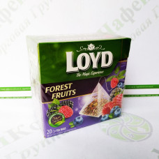 Чай в пакетиках пірамідках LOYD Forest Fruit, лісові ягоди, 2г*20шт. (20)