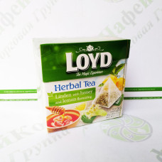 Чай в пірамідках Loyd, липа, лимон і мед, 1,5 г *20шт. (20)