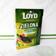 Чай листовой LOYD Zielona, лимон и грейпфрут 80г (10)